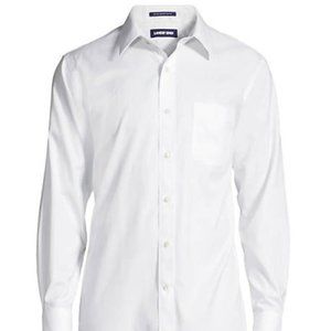 *NEW* Men's Big and Tall Traditional Fit Solid Oxford Straight Collar
